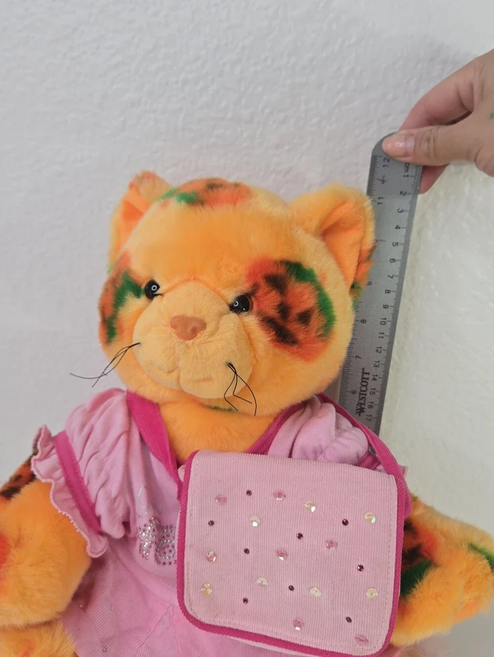 Build A Bear Halloween Jack O Lantern Pumpkin Plush Kitty Cat‎ RARE 2008 Retired